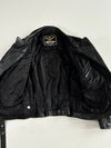 Vintage Black Genuine Leather biker jacket Heavy (L)