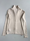 Hilfiger Denim Cream Knit Full Zip Sweater (S/M)