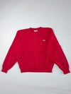 Vintage Chemise Lacoste Made in France Red Crewneck Sweatshirt (M)