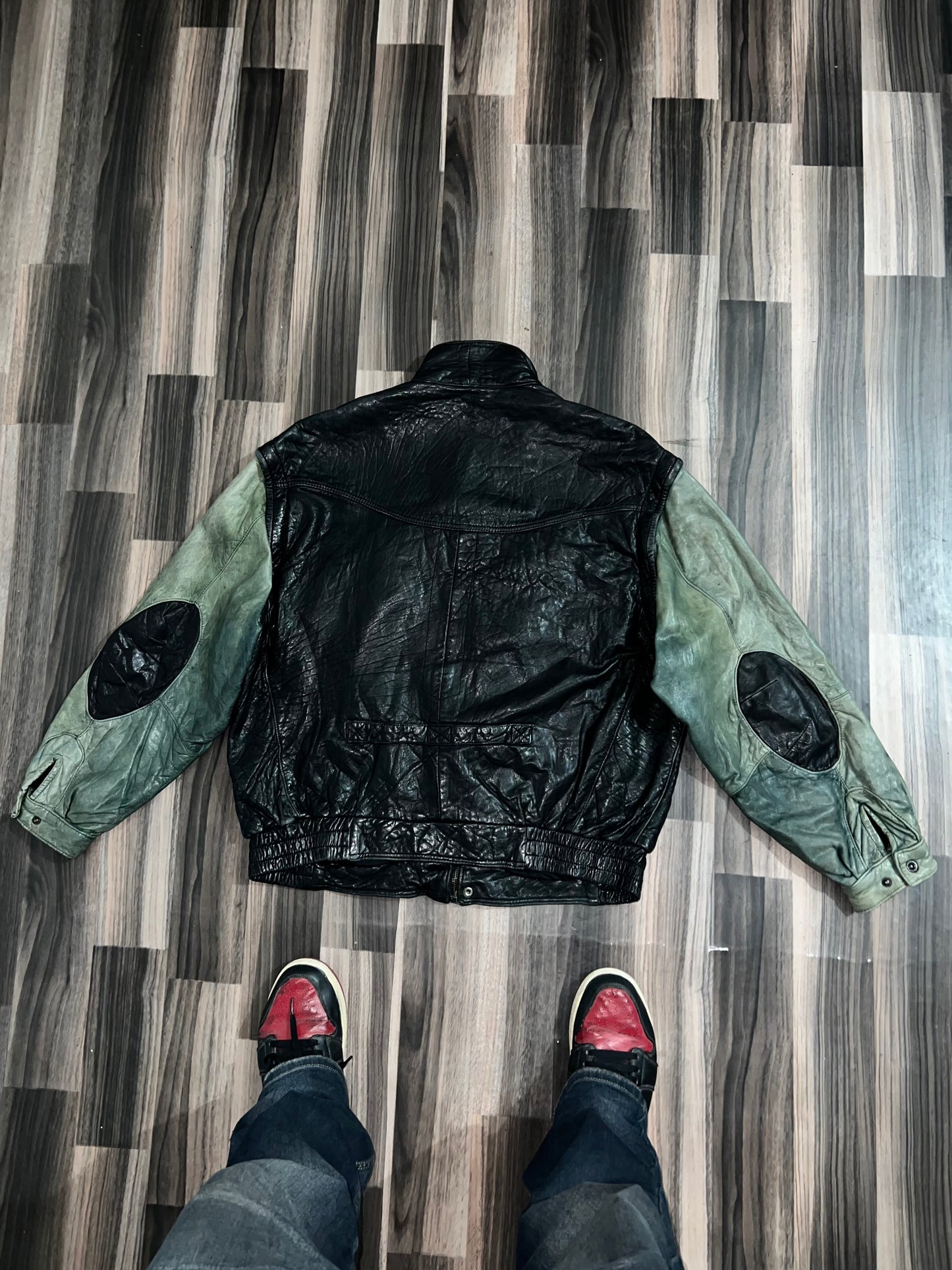 ZDETACHABLE SLEEVES (make it half jacket) Original Leather (XL/2XL)
