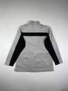 Vintage Umbro Grey Black Panel Fleece Jacket (2XL)