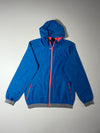 Adidas Hooded Windbreaker – Blue/Neon Coral (L)