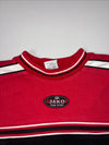 Vintage 90s Jako Team Sport Red Striped Sweatshirt (2XL)