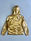 Jizo Bosatsu Enma-Jizo Metallic Gold Hooded Windbreaker Jacket Japanese Streetwear Stay (S/M)