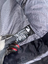 FLM Greyhound Black Grey Textile Moto Jacket / Carbon Fiver Protection (Paded)(M)