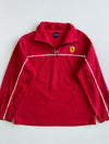 Ferrari Red Quarter-Zip Fleece with Reflective Piping (Xl)