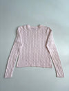 Vintage Polo Jeans Co. Ralph Lauren Cable Knit Sweater – Baby Pink women’s (XS)