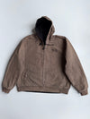 Vintage Harley-Davidson Reversible Hard  Canvas Jacket Black & Khaki Skull Piston Graphic (2XL)