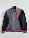 New Balance Grey & Black Varsity Bomber Jacket (S)