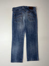 Lee Vintage Mid Wash Straight Fit Button Fly Denim Jeans (W:34) (L:40)