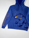 MLB Chicago Cubs Embroidered Bear Logo Blue Hoodie (S)