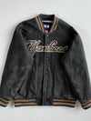 MLB by F&F New York Yankees Charcoal Wool Varsity Jacket(Xl)