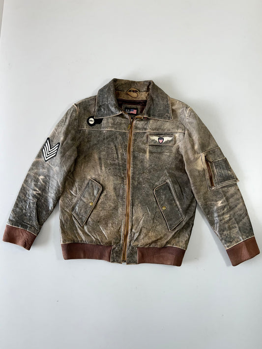 ZRare Vintage Us Air Force Original Leather (L)