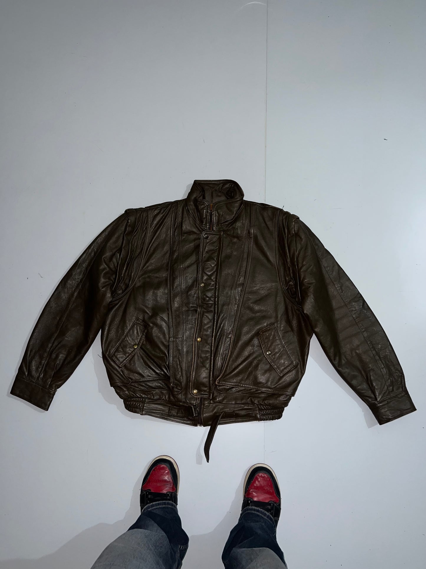 *Detachable Arms Super Premium Original Leather (RARE) (XL/2XL)