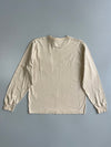 Ben Davis Heavyweight Long Sleeve Pocket T-Shirt in Cream (M)