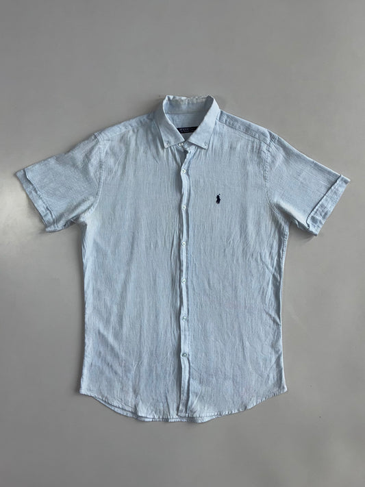 Polo Ralph Lauren | Slim Fit Linen Shirt Light Blue | (S/M)