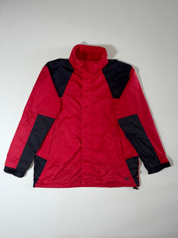 Vintage Atunas Red Black Windbreaker Jacket (2XL)