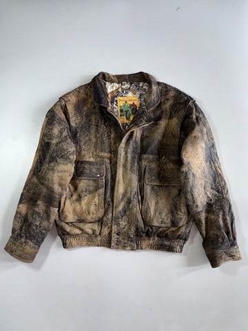 The Pierce Arow Premium Original Leather Oversized Jacket  (2XL)