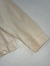 Vintage Calvin Klein Jeans Cream Zip-Up Cafe Racer Jacket (M)