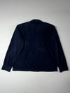 Burberry London | Navy Nova Check Collar Cargo Zip Jacket | (L)
