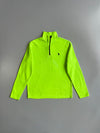 Polo Ralph Lauren Performance | Neon Lime Quarter-Zip Fleece (M)