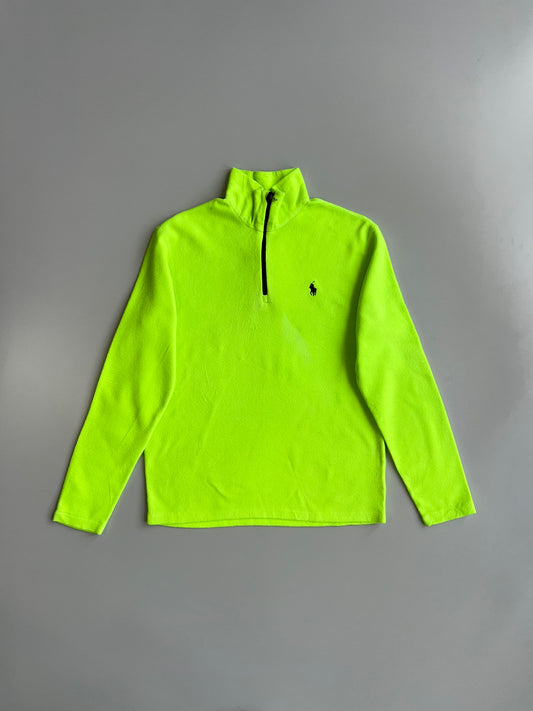 Polo Ralph Lauren Performance | Neon Lime Quarter-Zip Fleece (M)