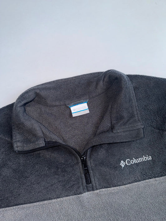 Columbia | Grey Black 1/4 Zip Fleece | (XL)