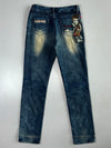 Diamond Cut Distressed Denim Jeans (W:28|L:39)