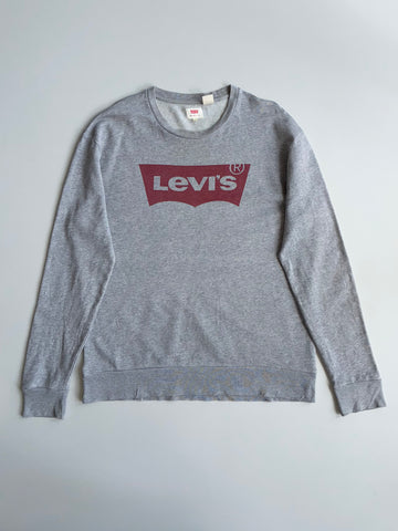 Levi’s Grey Batwing Logo Crewneck Sweatshirt (Xl)