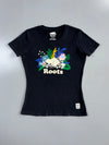 Roots | Floral Beaver Graphic Tee | Black (Women’s) (S)