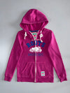 Roots Canada “Est. 1973” Athletic Dept. Full-Zip Hoodie Magenta Pink (XS)