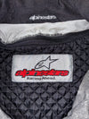Vintage Alpinestars Navy Reflective Motorcycle Jacket Paded (L)