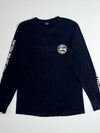 Stussy Jah Irie Feeling Dot Logo Black Long Sleeve Tee (S)