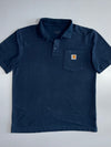 Carhartt K570 Pocket Polo Shirt | C Logo Patch | Navy (L)
