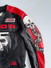 Icon “Skull Jacket” Genuine Leather Motorcycle Jacket Back Padded (M)