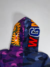 BAPE Color Camo Shark Full-Zip Hoodie – Blue/Purple Split (S)
