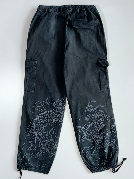 Ed Hardy x Urban Outfitters | Cargo Jogger Pants Elastic (W:30 |L:40)