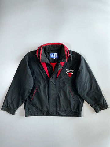 Starter NBA Chicago Bulls 90s Vintage Windbreaker Jacket (XL/2Xl)