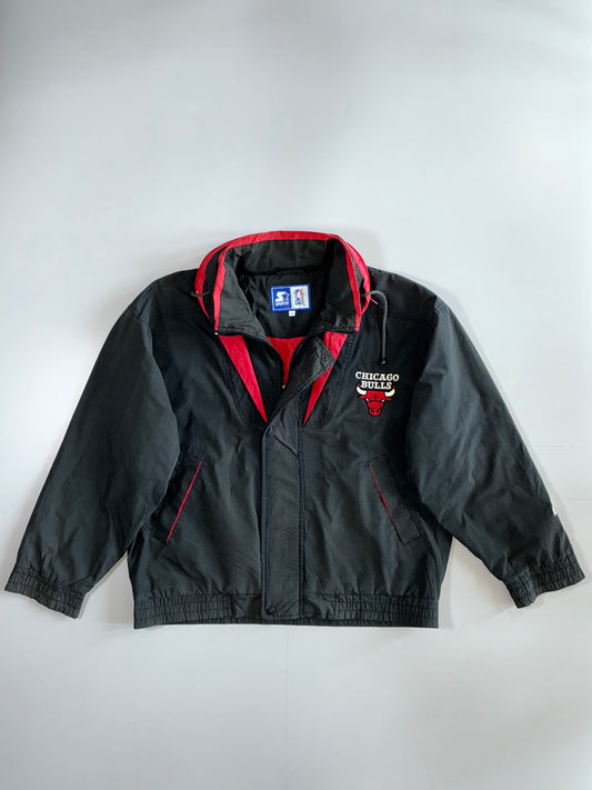 Starter NBA Chicago Bulls 90s Vintage Windbreaker Jacket (XL/2Xl)