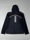 Adidas Training Textured Fleece Jacket – Black (L)