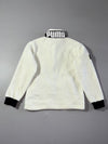 Puma White & Black Sherpa Fleece Zip-Up Jacket with Chest Pocket (S)