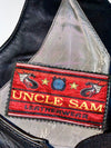 Uncle Sam Sportswear Co. Vintage Black Leather Tactical Chest Rig / Holster Vest (M)