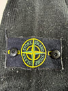Stone Island Black Knit Crewneck Sweater – Tipped Collar & Compass Badge (M)