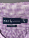 Polo Ralph Lauren Purple Gingham Custom Fit Dress Shirt (L)