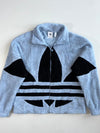Adidas Originals Sky Blue Big Trefoil Sherpa Jacket (2Xl)