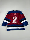 Hanson Predators Valley East Minor Hockey Jersey – Maroon & Blue (2XL)