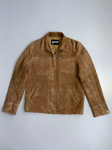 ZVintage Schott NYC Pure Suede Leather Bomber Jacket – Made in USA (M)
