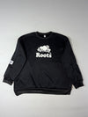 Roots Beaver Logo Crewneck – Black (XL)