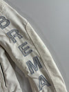 Vintage Brema Moto Cream Reflective Logo Biker Jacket (S)