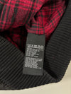Schott NYC Black Military Flight Bomber Jacket with Tartan Lining & Hood (M/L)